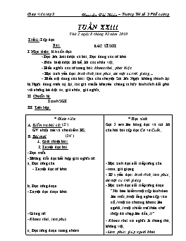 Giáo án lớp 2 - Tuần 23