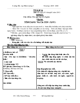 Giáo án lớp 2 - Tuần 26