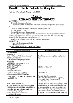 Giáo án lớp 2 - Tuần 30 trường Tiểu học Lê Hồng Phong