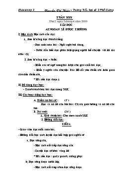 Giáo án lớp 2 - Tuần 30