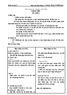 Giáo án lớp 2 - Tuần 35