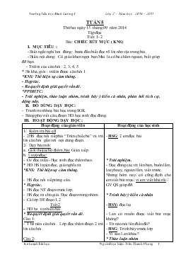 Giáo án lớp 2 - Tuần 5