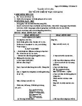 Giáo án lớp 3 - Bài: luyện từ và câu