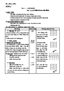 Giáo án lớp 3 môn Thể dục - Tuần 1