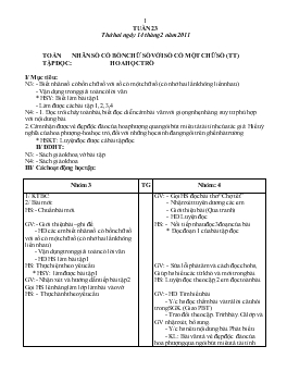 Giáo án lớp 3 - Tuần 23, thứ hai