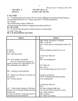 Giáo án lớp 3 - Tuần 24, thứ sáu