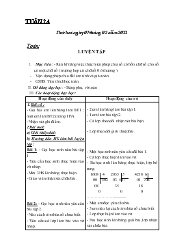 Giáo án lớp 3 - Tuần 24