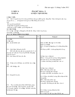 Giáo án lớp 3 - Tuần 26, thứ sáu