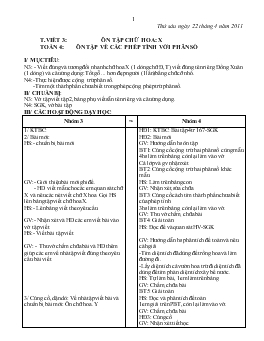 Giáo án lớp 3 - Tuần 32, thứ sáu