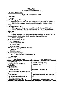 Giáo án lớp 3 - Tuần 32