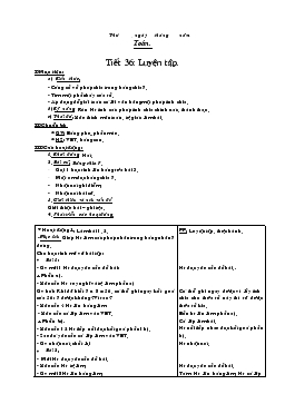 Giáo an lớp 3 - Tuần 8 môn Toán - Tiết 36: Luyện tập.