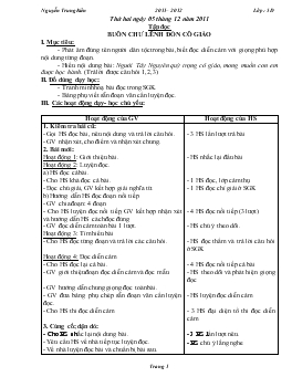 Giáo an lớp 5 - Tuần 15