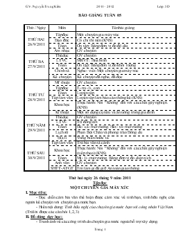 Giáo an lớp 5 - Tuần 5