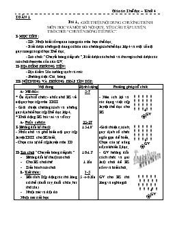 Giáo án Thể dục – Khối 4