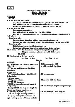 Giáo án Tiếng Việt lớp 3 - Tuần 1 năm 2006