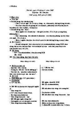 Giáo án Tiếng Việt lớp 3 - Tuần 11