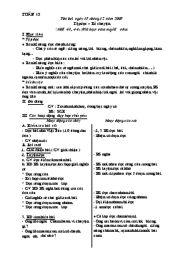 Giáo án Tiếng Việt lớp 3 - Tuần 15