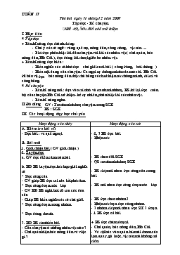 Giáo án Tiếng Việt lớp 3 - Tuần 17