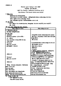 Giáo án Tiếng Việt lớp 3 - Tuần 18