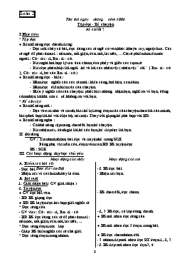 Giáo án Tiếng Việt lớp 3 - Tuần 2 năm 2006