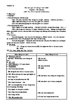 Giáo án Tiếng Việt lớp 3 - Tuần 20