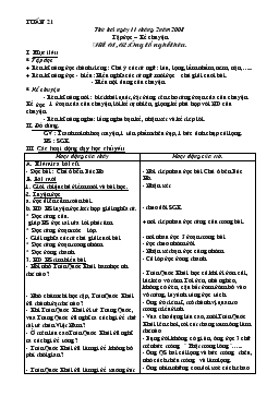 Giáo án Tiếng Việt lớp 3 - Tuần 21