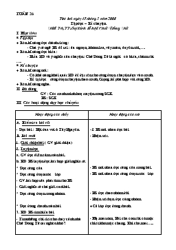 Giáo án Tiếng Việt lớp 3 - Tuần 26