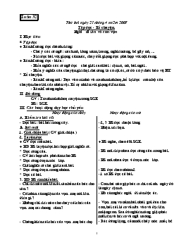 Giáo án Tiếng Việt lớp 3 - Tuần 32