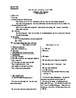 Giáo án Tiếng Việt lớp 3 - Tuần 33