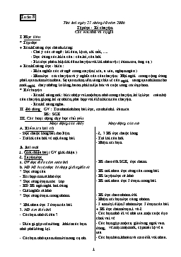 Giáo án Tiếng Việt lớp 3 - Tuần 8