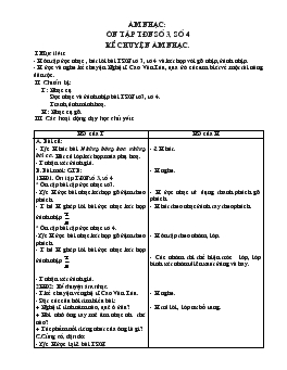 Giáo án Âm nhạc - Tuần 15