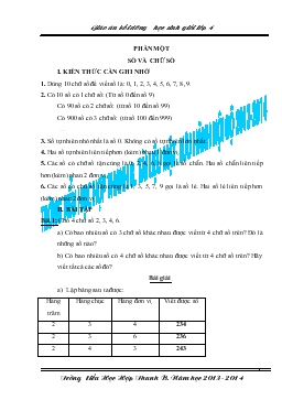 Giáo án bồi dưỡng học sinh giỏi lớp 4