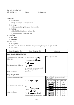 Giáo án Đại số 11 tiết 48- Luyện tập