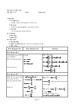 Giáo án Đại số 11 tiết 53- Luyện tập