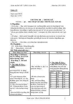 Giáo án ĐẠI SỐ 7 học kỳ II-THCS Liêm Tiết Năm học 2013-2014