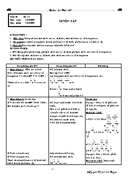 Giáo án Đại số 7 tiết 12- Luyện tập
