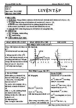 Giáo án Đại số 7 tiết 34- Luyện tập