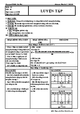 Giáo án Đại số 7 tiết 48- Luyện tập