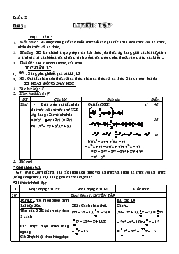 Giáo án Đại số 8 tuần 2