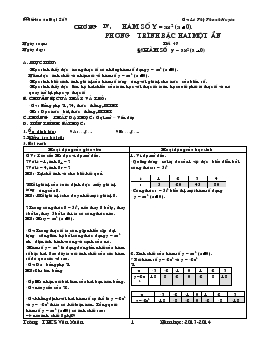 Giáo án Đại Số 9_ Gv: Lê Thị Thanh Huyên