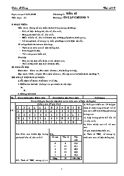 Giáo án Đại số lớp 10 tiết 52- Ôn tập chương v