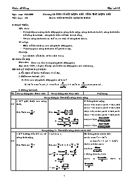 Giáo án Đại số lớp 10 tiết 58- Công thức lượng giác