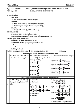 Giáo án Đại số lớp 10 tiết 59- Ôn tập chương vi