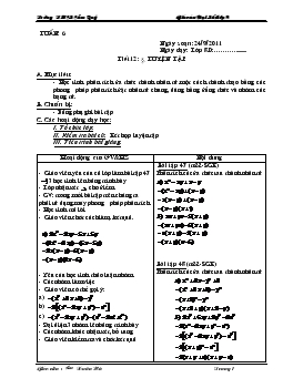 Giáo án Đại Số Lớp 8 Trường THCS Cẩm Quý