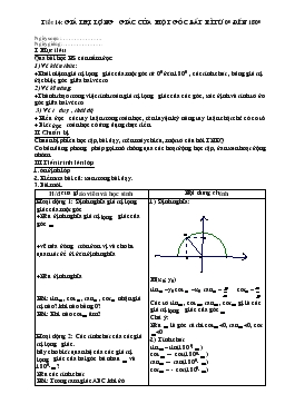 Giáo án Hình học 10 chương II- chương III