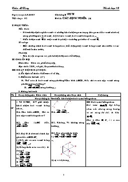 Giáo án Hình học 10 tiết 2- Các định nghĩa (tt)