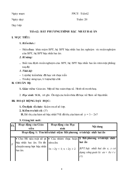 Giáo án Hình học 10 tuần 20