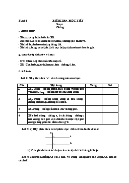 Giáo án Hình học 7 tiết 16- 17