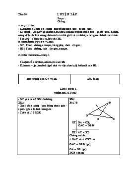 Giáo án Hình học 7 tiết 29- 30