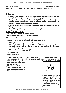 Giáo án Hình học 7 tiết 54- 55